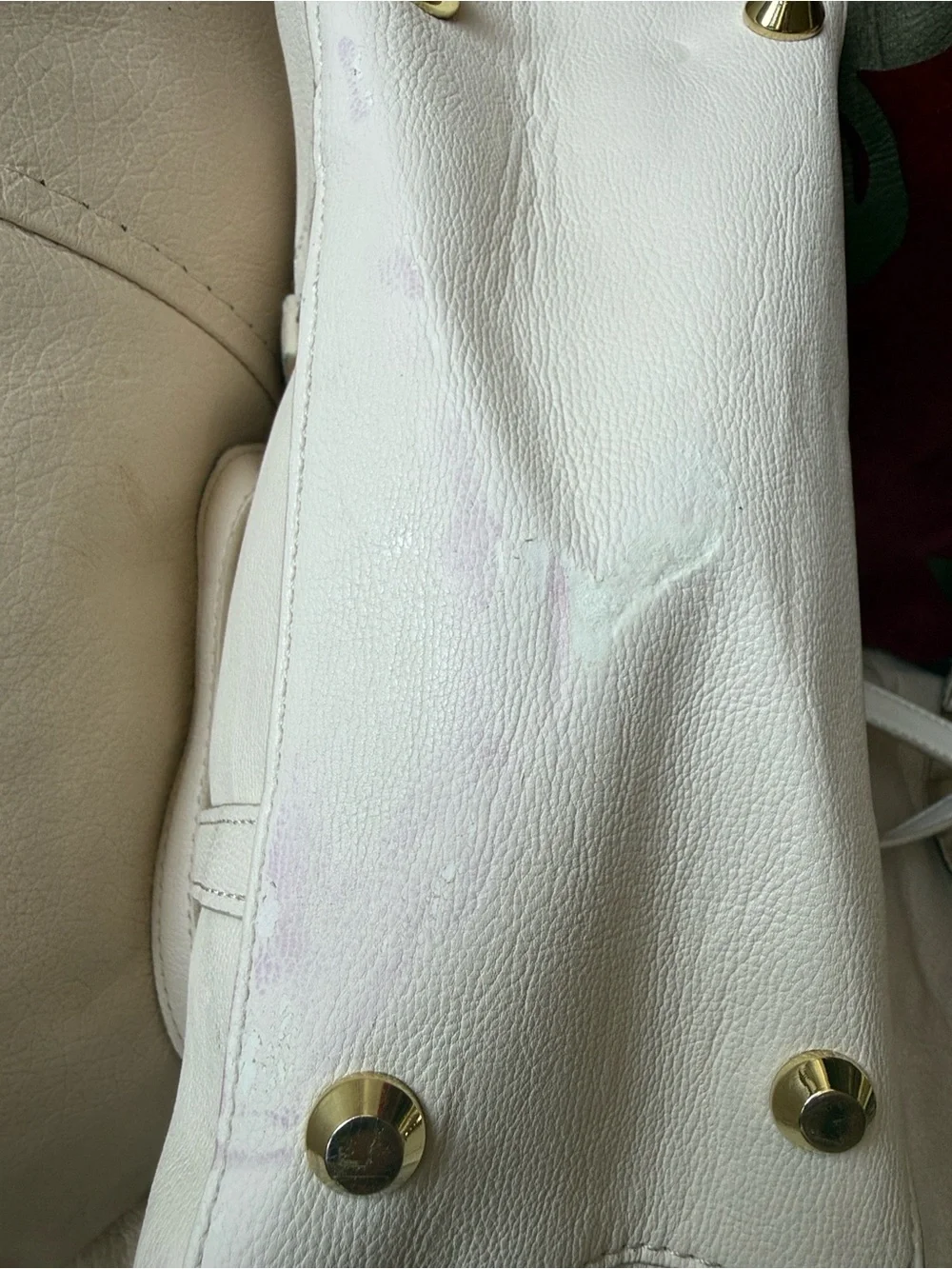Betsey Johnson White Heart Cut Crossbody with Pink & White Tassels - Picture 2 of 4